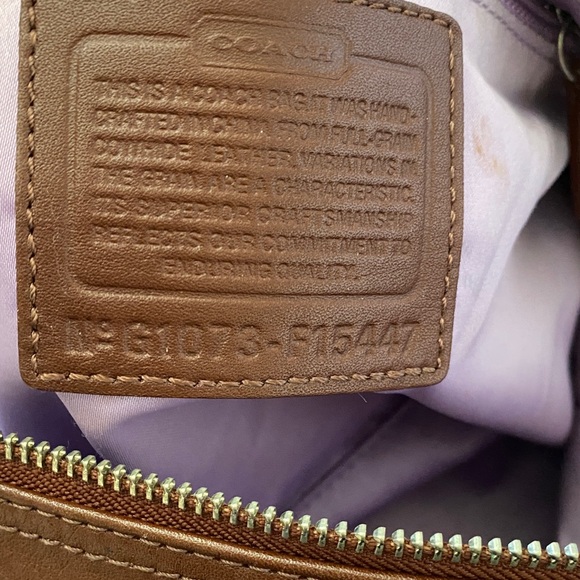 Coach Dark Brown Leather Satchel - Picture 8 of 16